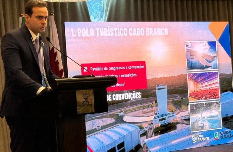 No Catar, vice-governador Lucas Ribeiro apresenta Polo Turístico Cabo Branco a investidores