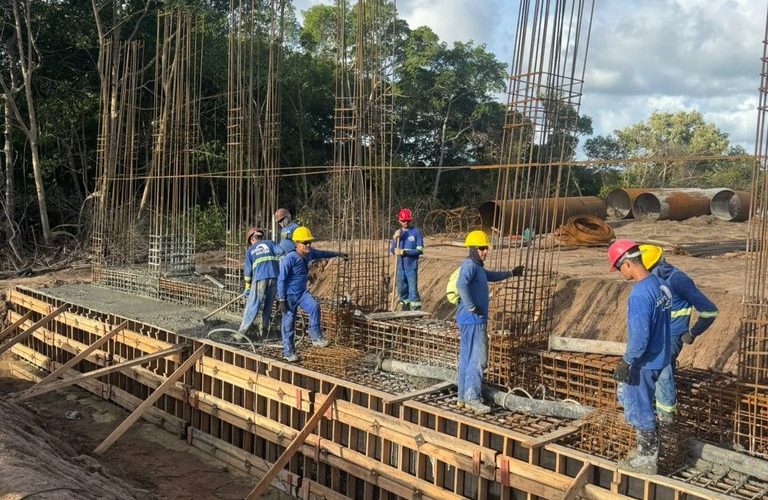 Obras na Ponte do Futuro seguem dentro do cronograma em várias frentes de trabalho